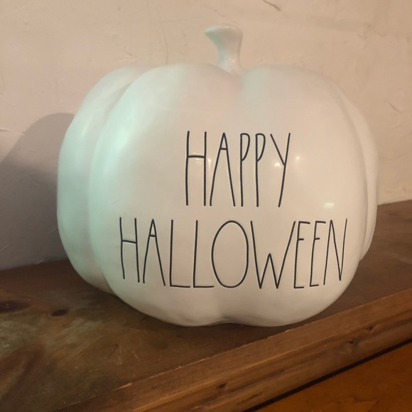 Rae Dunn - White Big Happy Halloween Pumpkin 🎃 - Picture 2 of 3